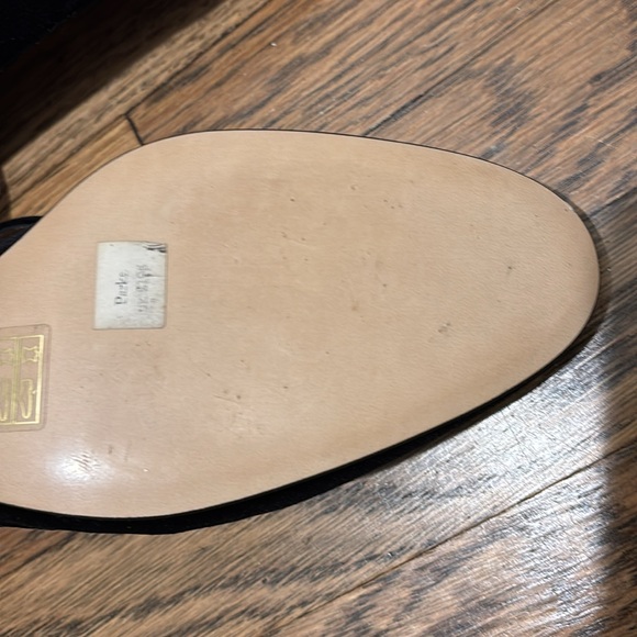 L K Bennett London velvet shoes with strap. Chunky heel 1.5" Size 41 - Picture 4 of 6